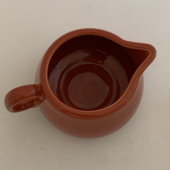 Fiesta Fiestaware Creamer & Lidded Sugar Bowl w/ Tray Cinnabar Homer Laughlin - Picture 11 of 12